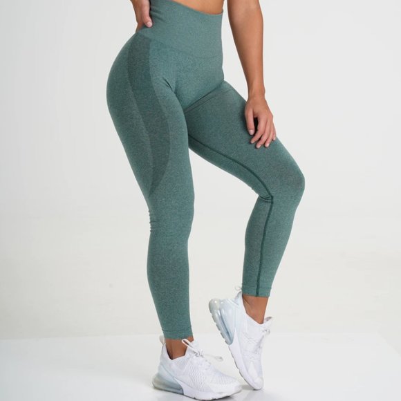 NVGTN Pants - NVGTN Forest Green Seamless Leggings